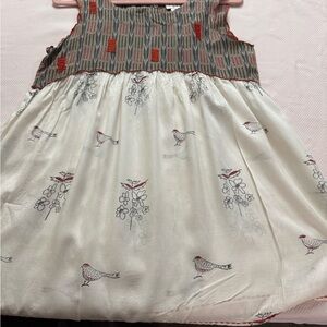 Ivy Jane White and Brown Short Sleeve Top